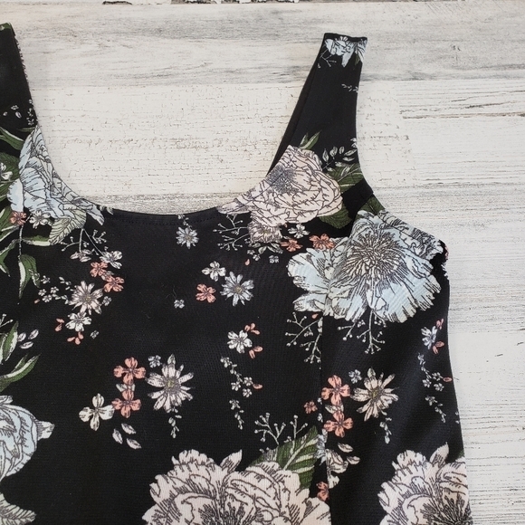 Divided Womens Floral Skater Dress Size 6 - Picture 3 of 5